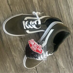 Vans Classic Olive and White Sneakers